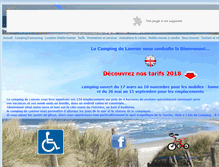 Tablet Screenshot of campinglanven.com